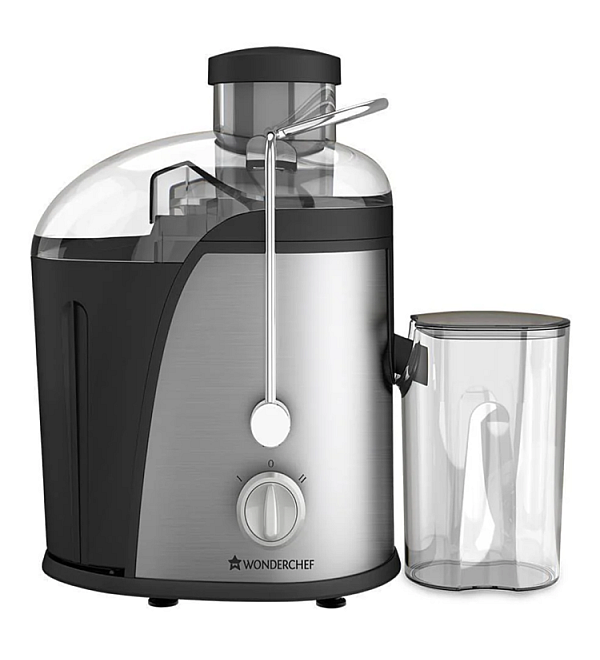 Monarch Centrifugal Electric Juicer for Fruits and Vegetables, 400W| Juicer Mesh with Stainless Steel Sieve| Dual Speed| BPA free Anti Drip Juicer Machine, Appliance| Easy to Clean |Compact Healthy Juicer Machine| 2 Year Warranty | Black/Silver